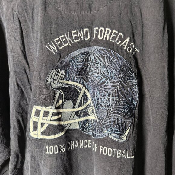 Tommy Bahama Denver Broncos Short Sleeve Button Up Casual Shirt XXXL Navy - Picture 1 of 9